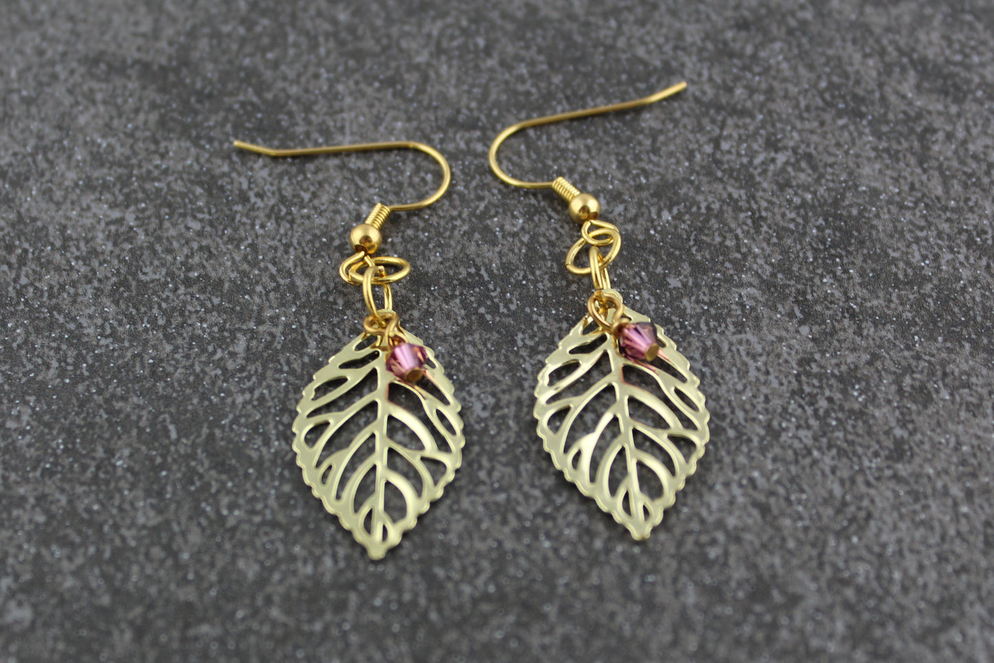 Leaf Charm Earrings