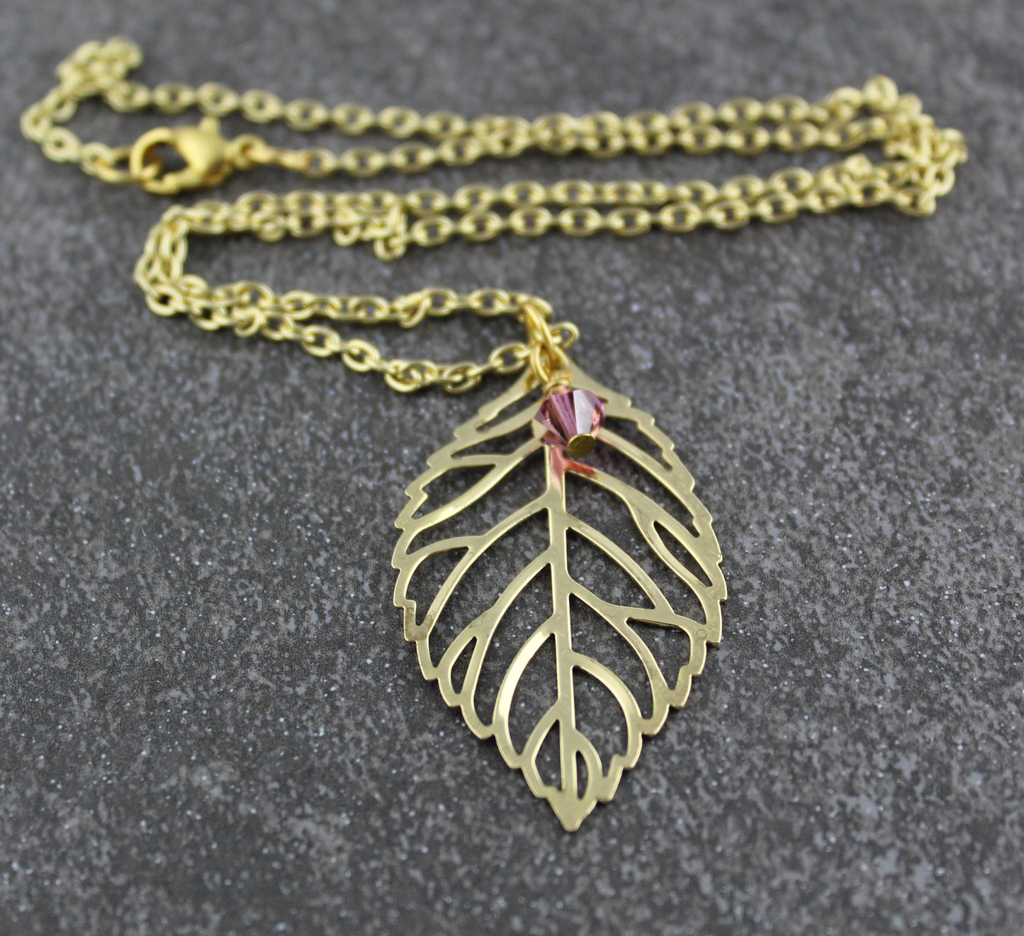 Leaf Charm Necklace