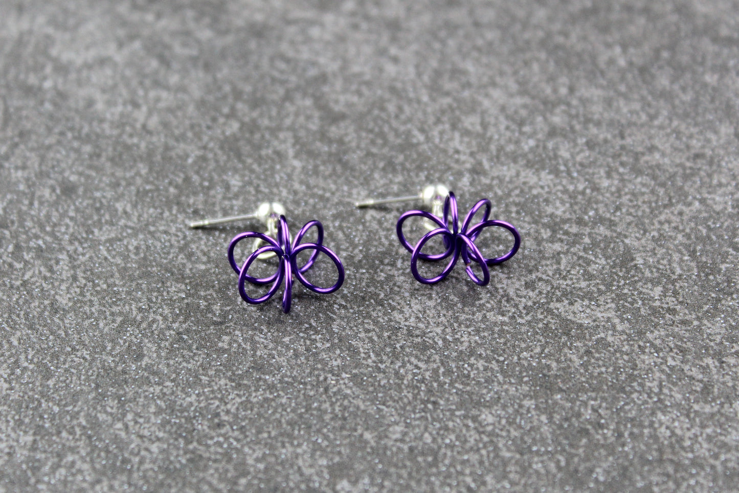 Grape Spring Flower Earrings - posts